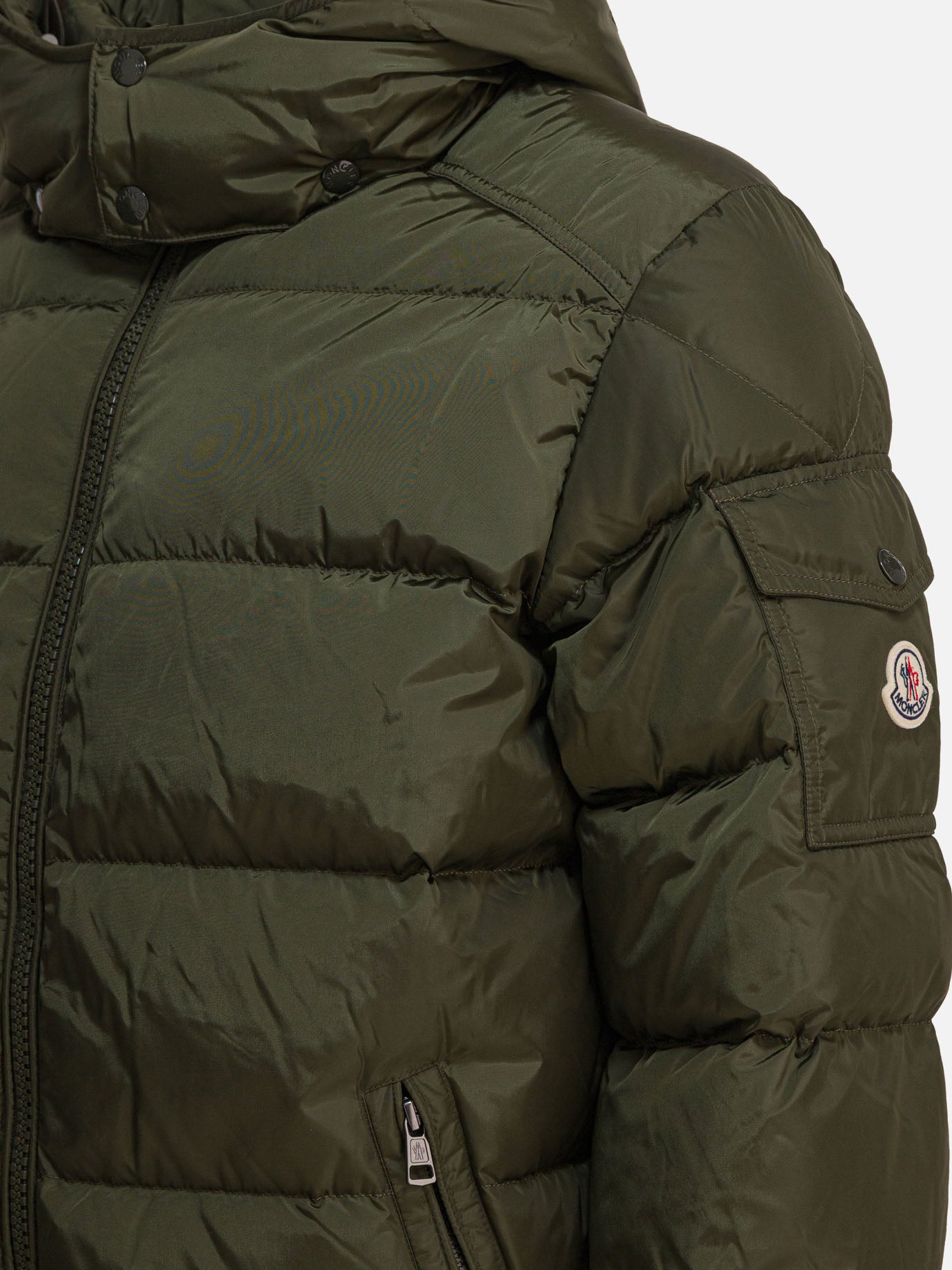 Down jackets Solid colour  Green - Moncler Men | PDP | VIETTI Online Store | thumbnail_4