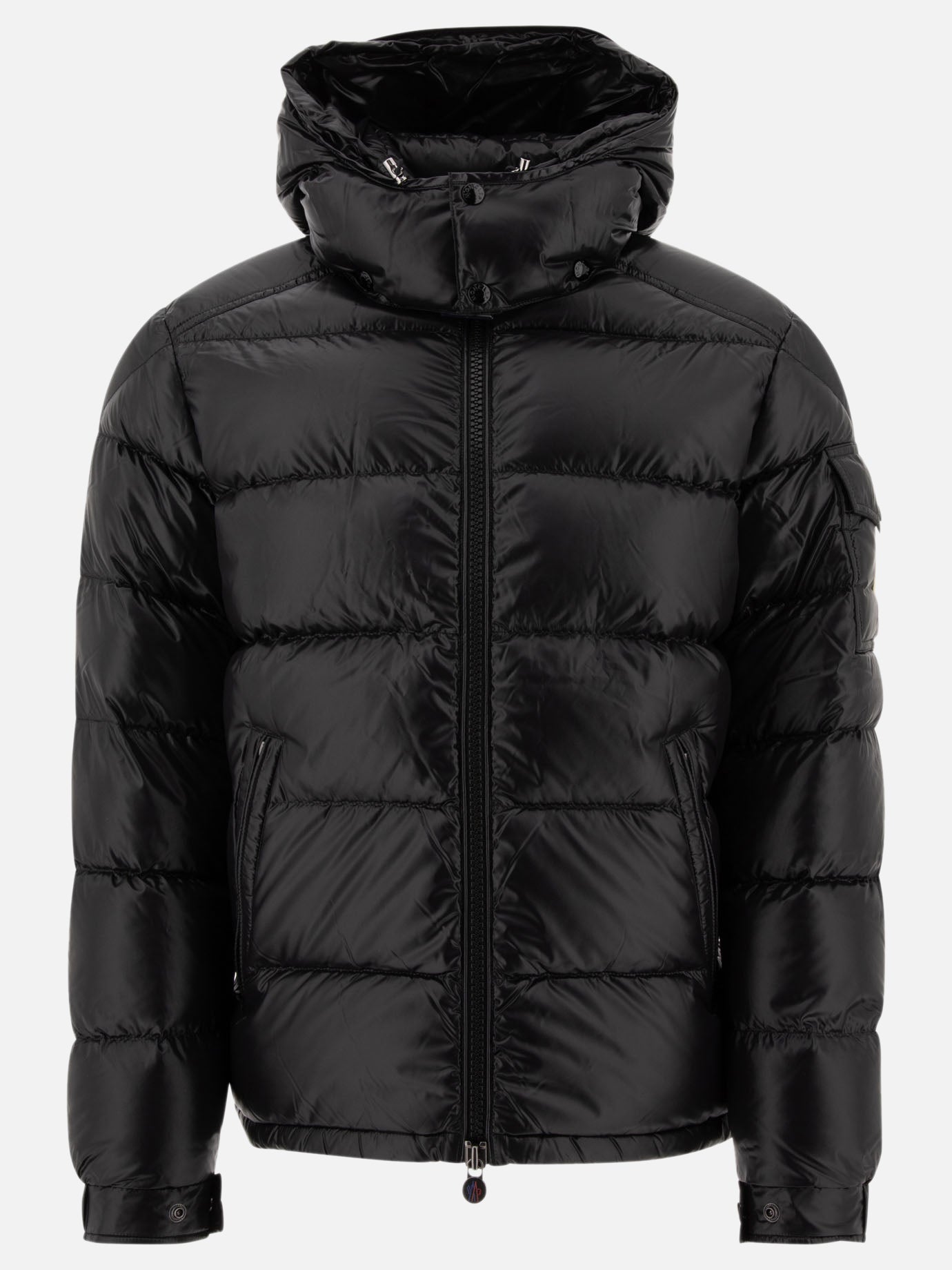 Down jackets Solid colour  Black - Moncler Men | PDP | VIETTI Online Store | thumbnail