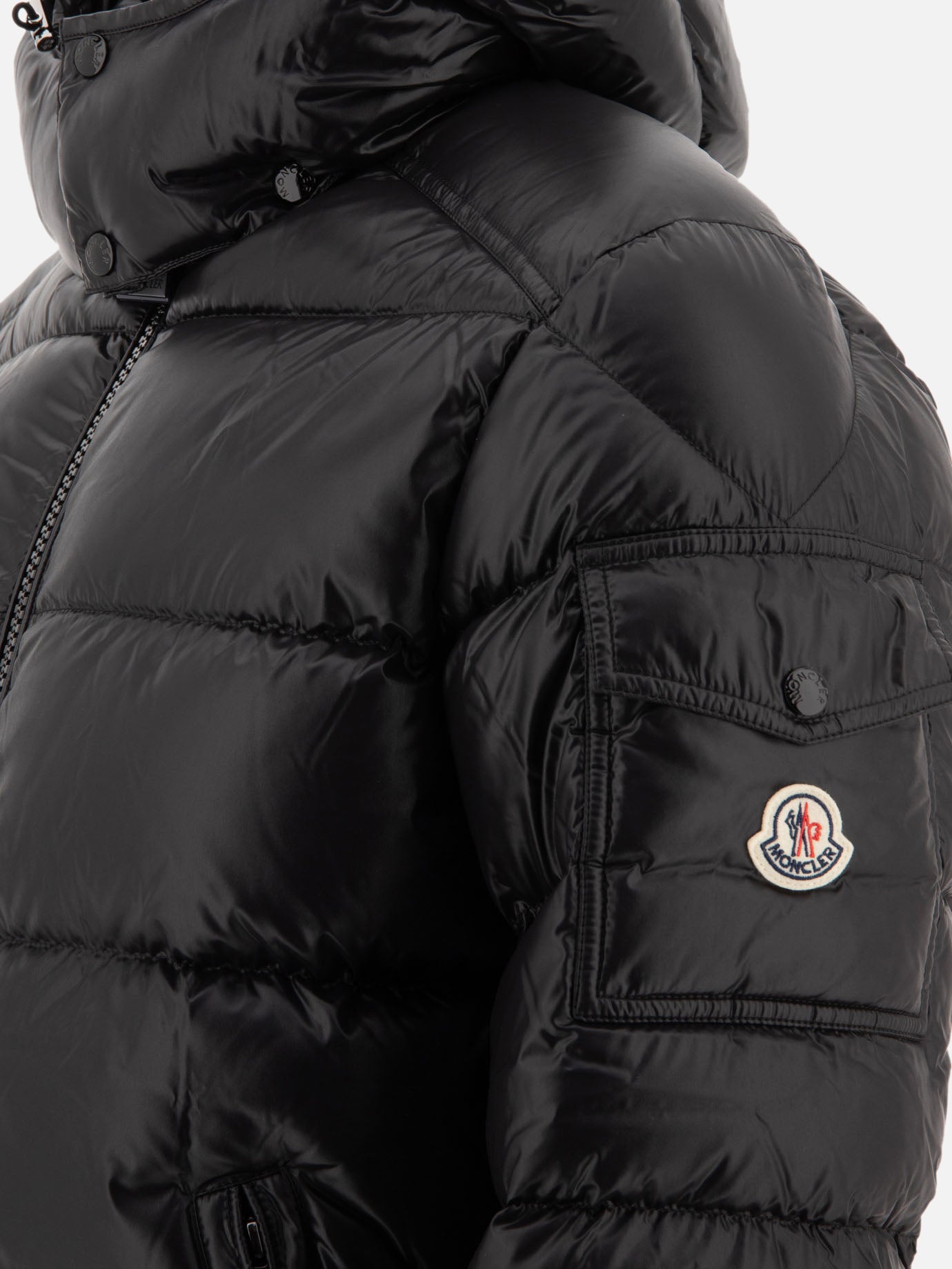 Down jackets Solid colour  Black - Moncler Men | PDP | VIETTI Online Store | thumbnail_4