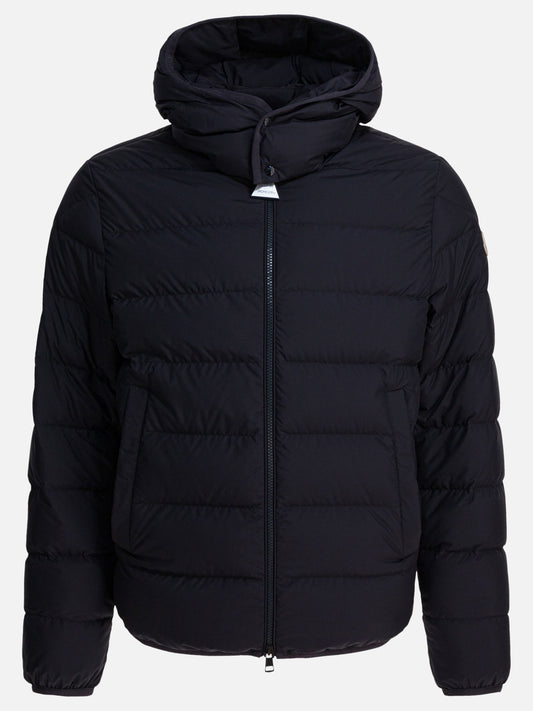 Down jackets Solid colour  Blue - Moncler Men | PLP | VIETTI Online Store 
