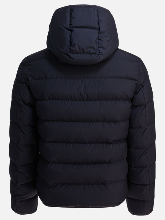 Down jackets Solid colour  Blue - Moncler Men | PDP | VIETTI Online Store | 2
