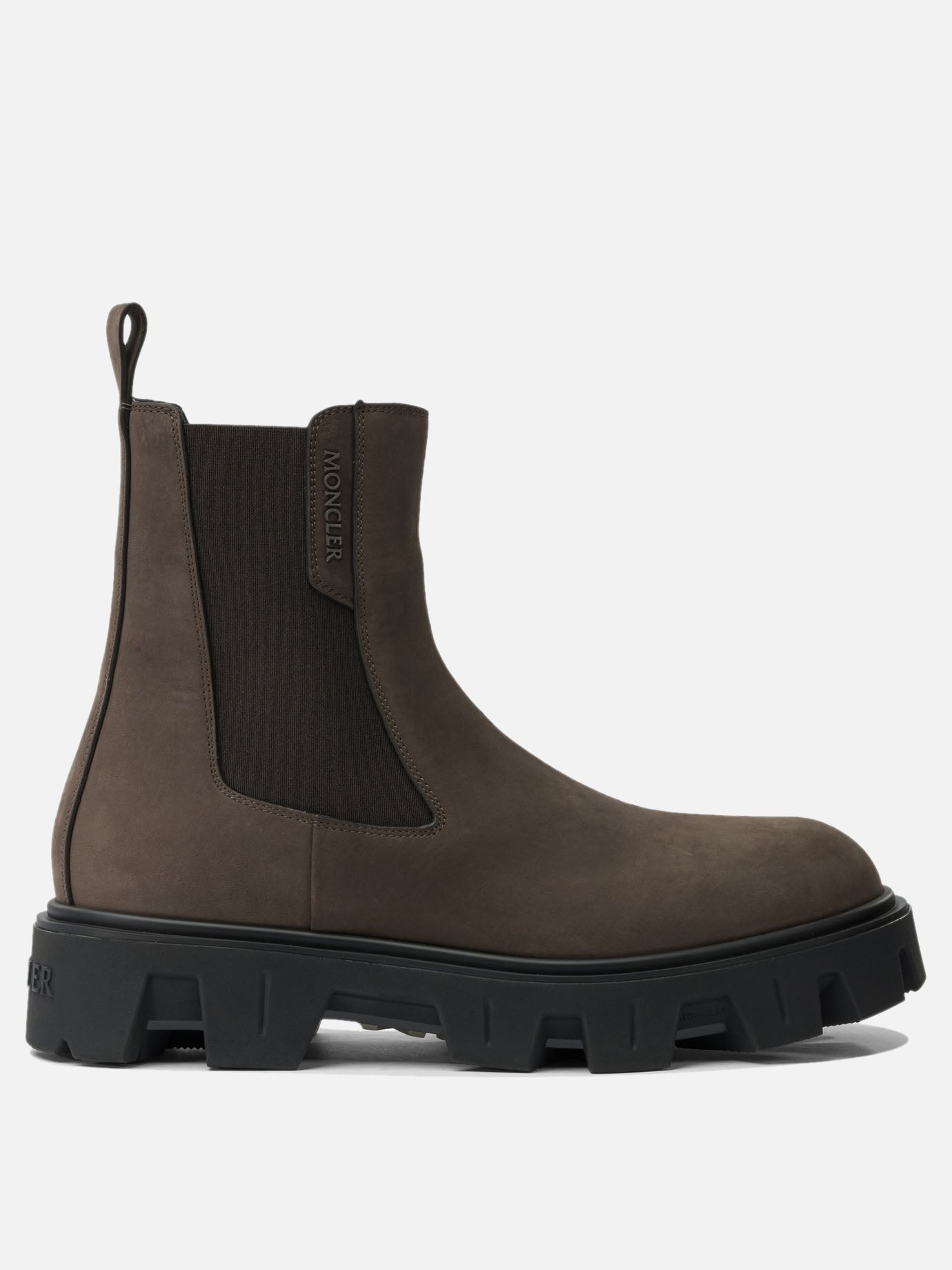 Chelsea boots 100% real leather - 100% polyamide  Brown - Moncler Men | PDP | VIETTI Online Store | thumbnail