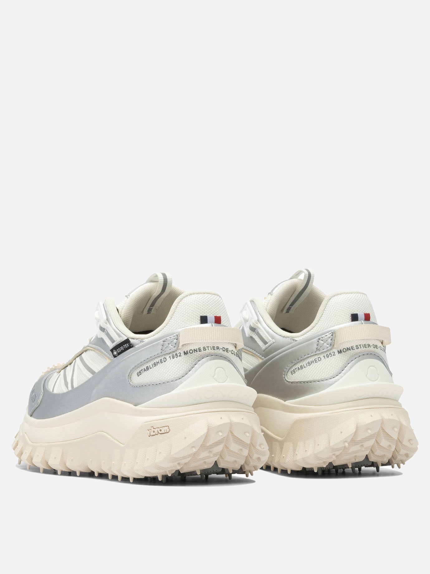 Low top sneakers 60% nylon 40% leather - 100% rubber  Orange - Moncler Women | PDP | VIETTI Online Store | thumbnail_4