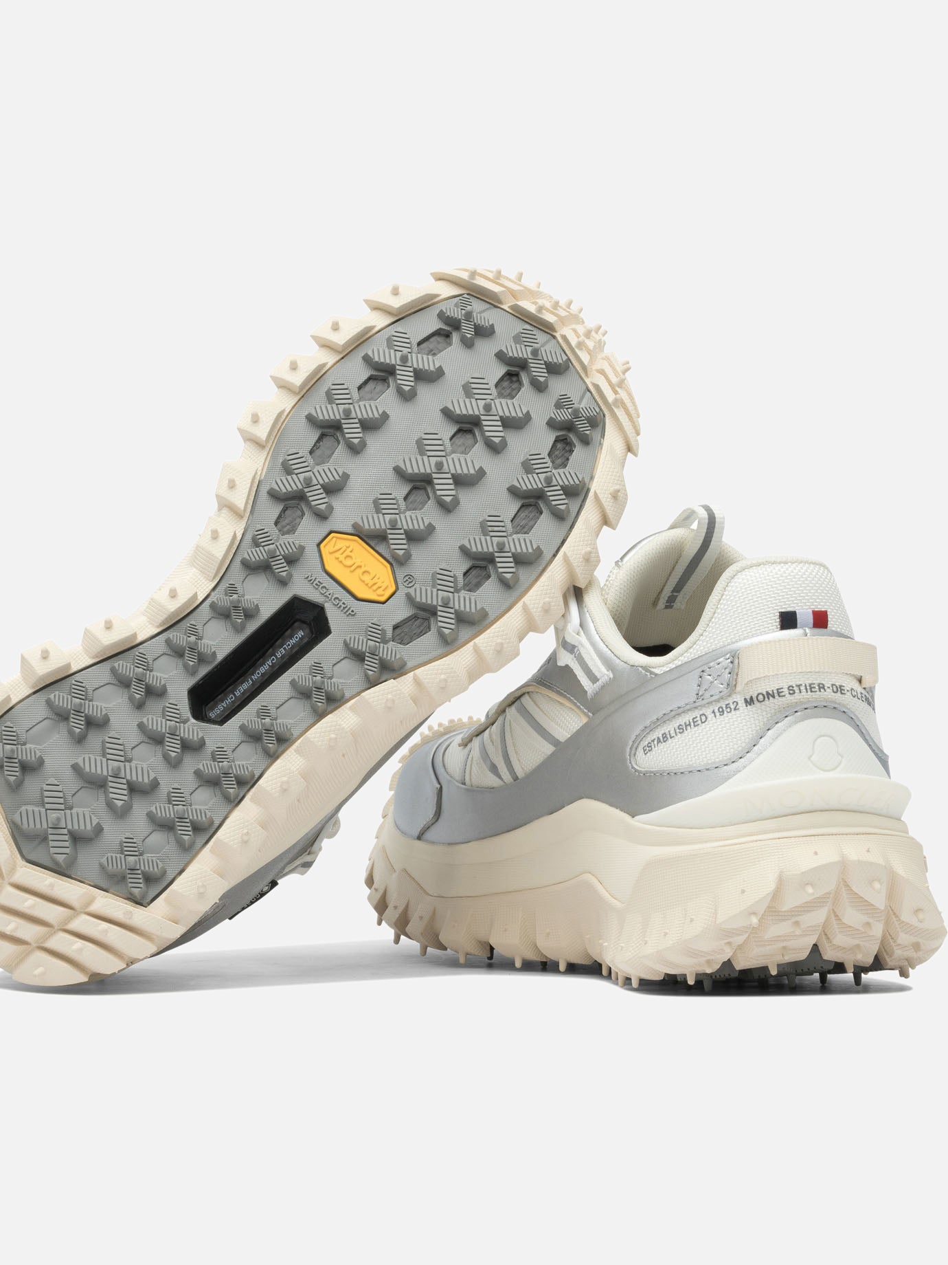 Low top sneakers 60% nylon 40% leather - 100% rubber  Orange - Moncler Women | PDP | VIETTI Online Store | thumbnail_5