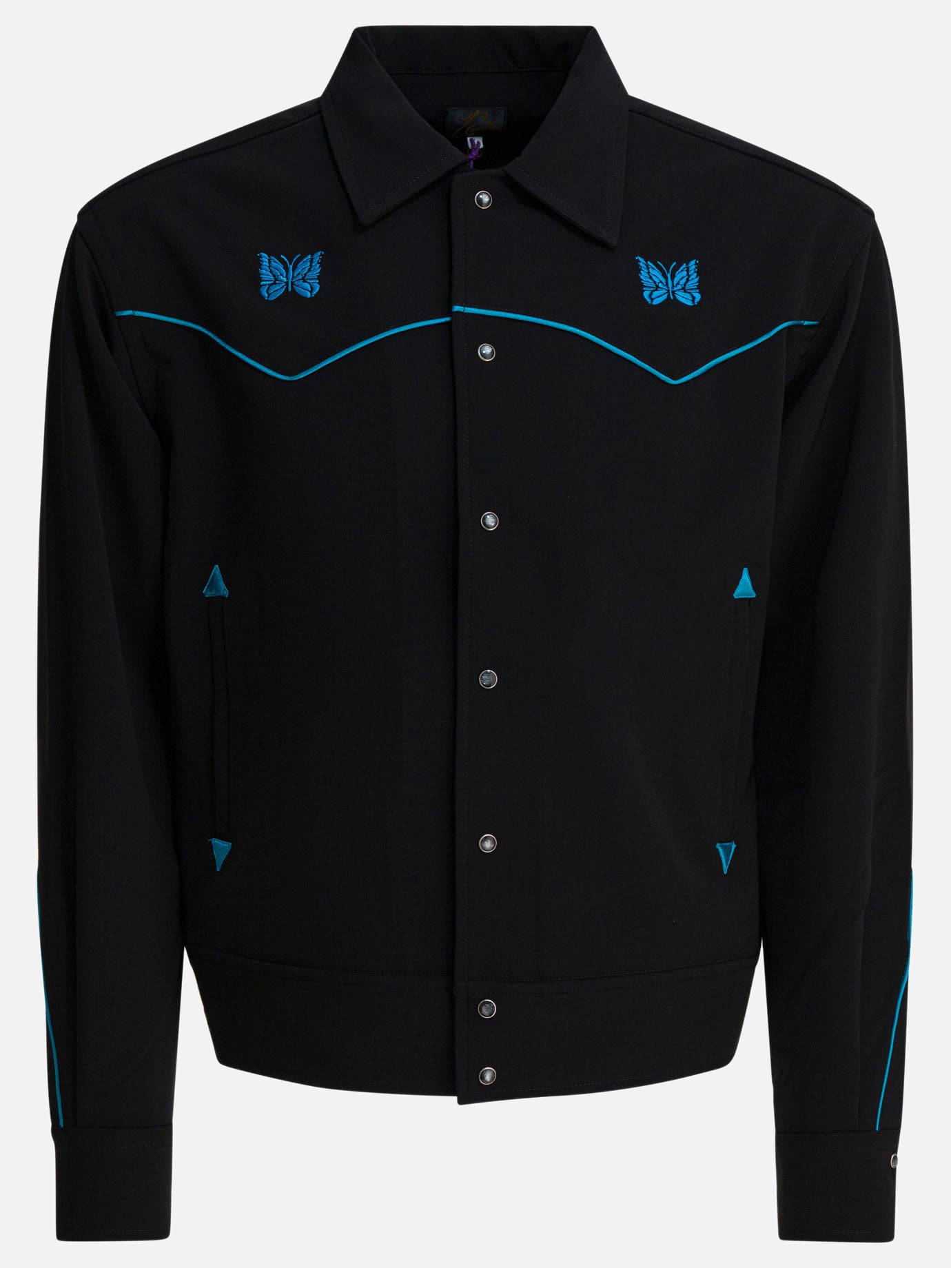 Overshirt jackets Logo  Black - Needles Men | PDP | VIETTI Online Store | Zoom-Modal

