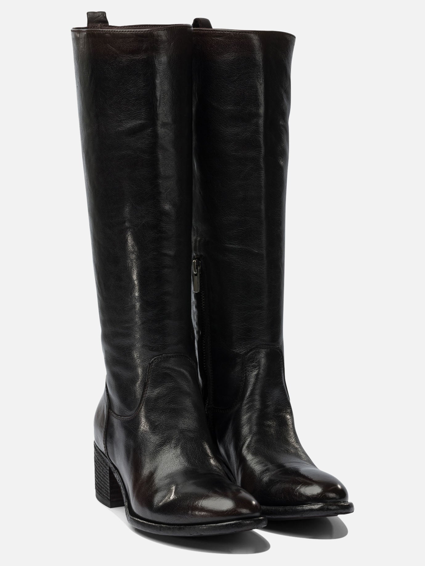 Knee-high 100% calf - 50% calf 50% rubber  Black - Officine Creative Women | PDP | VIETTI Online Store | Zoom-Modal_2
