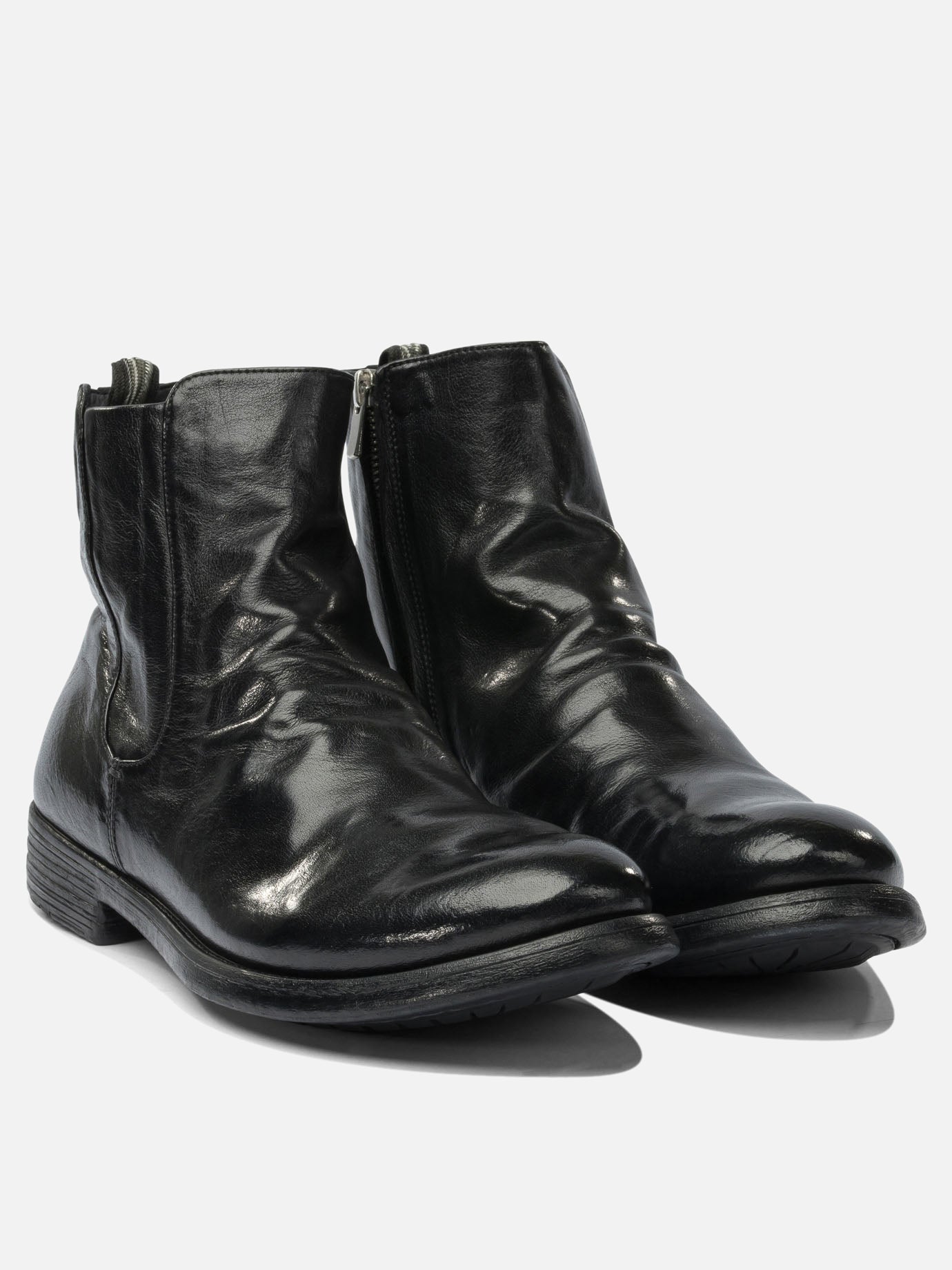 Zipped boots 100% leather - 100% leather  Black - Officine Creative Men | PDP | VIETTI Online Store | thumbnail_2