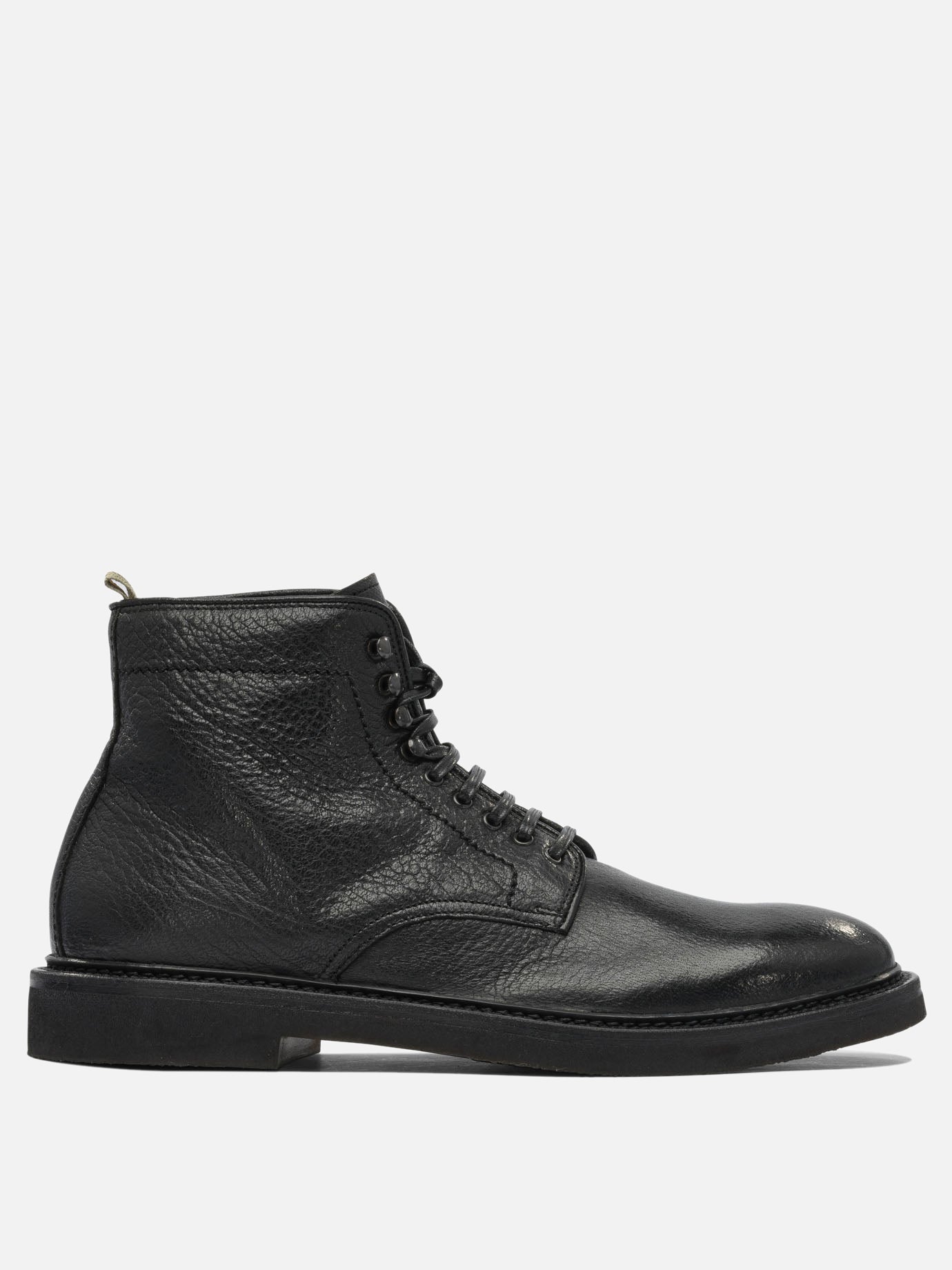 Lace-up boots 100% suede - 100% rubber  Black - Officine Creative Men | PDP | VIETTI Online Store | Zoom-Modal
