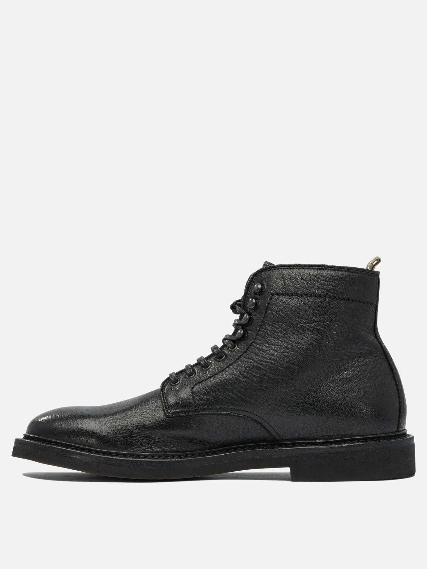 Lace-up boots 100% suede - 100% rubber  Black - Officine Creative Men | PDP | VIETTI Online Store | thumbnail_4