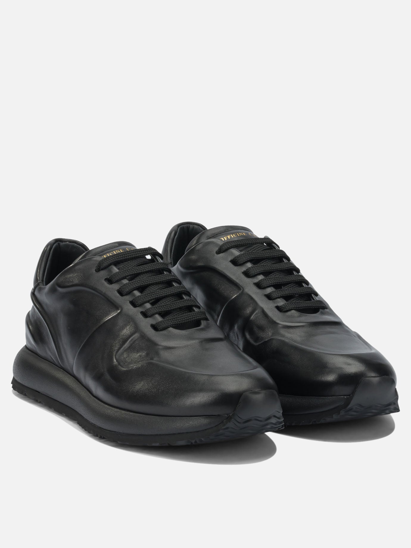 Low top sneakers 100% leather - 100% rubber  Black - Officine Creative Men | PDP | VIETTI Online Store | thumbnail_2