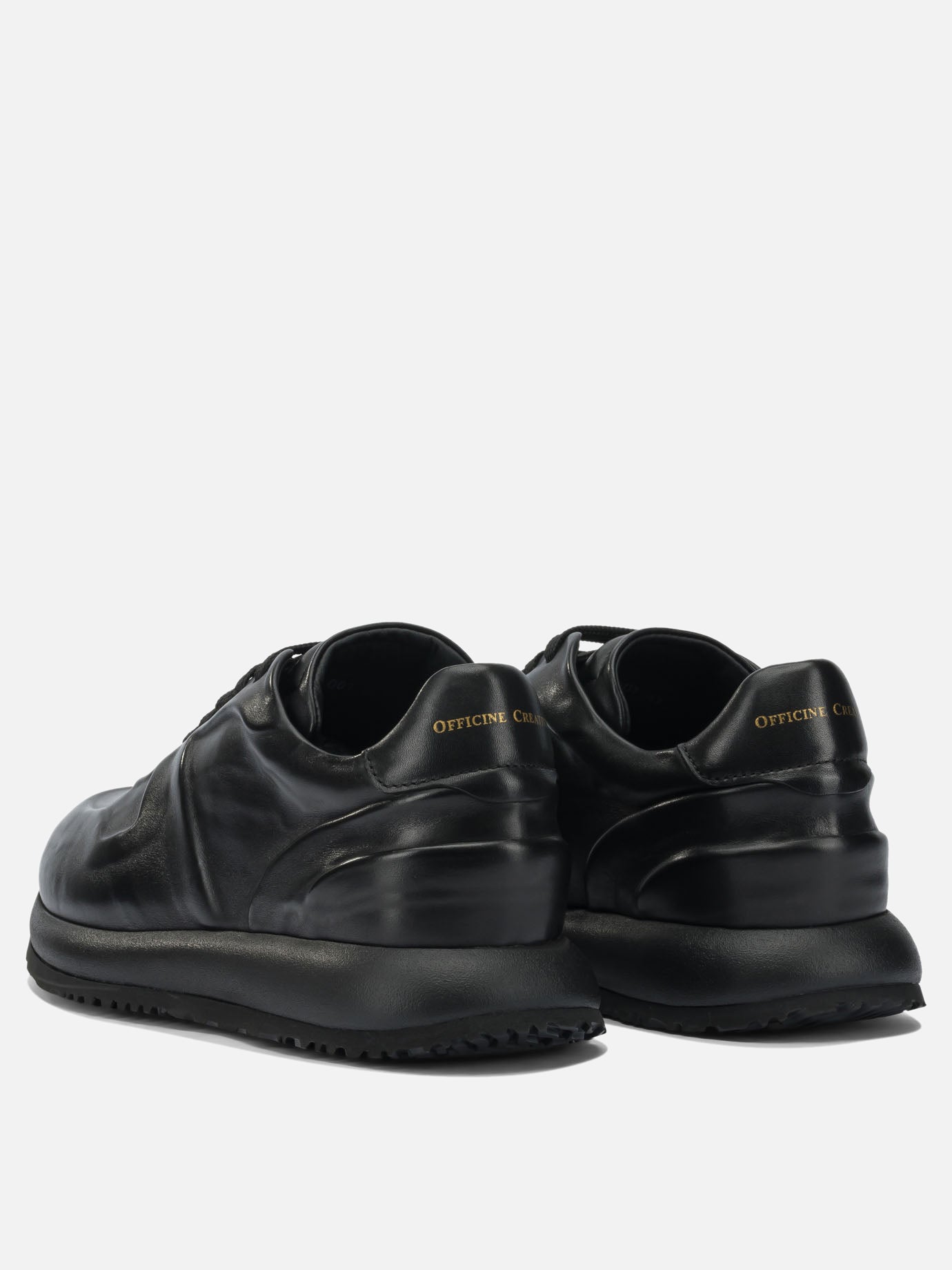 Low top sneakers 100% leather - 100% rubber  Black - Officine Creative Men | PDP | VIETTI Online Store | Zoom-Modal_4
