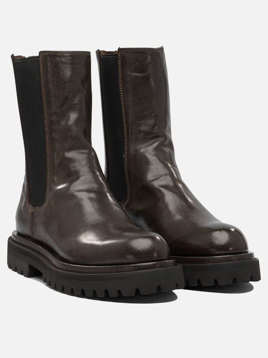 Zipped boots 100% leather - 100% rubber  Brown - Officine Creative Women | PDP | VIETTI Online Store | 2
