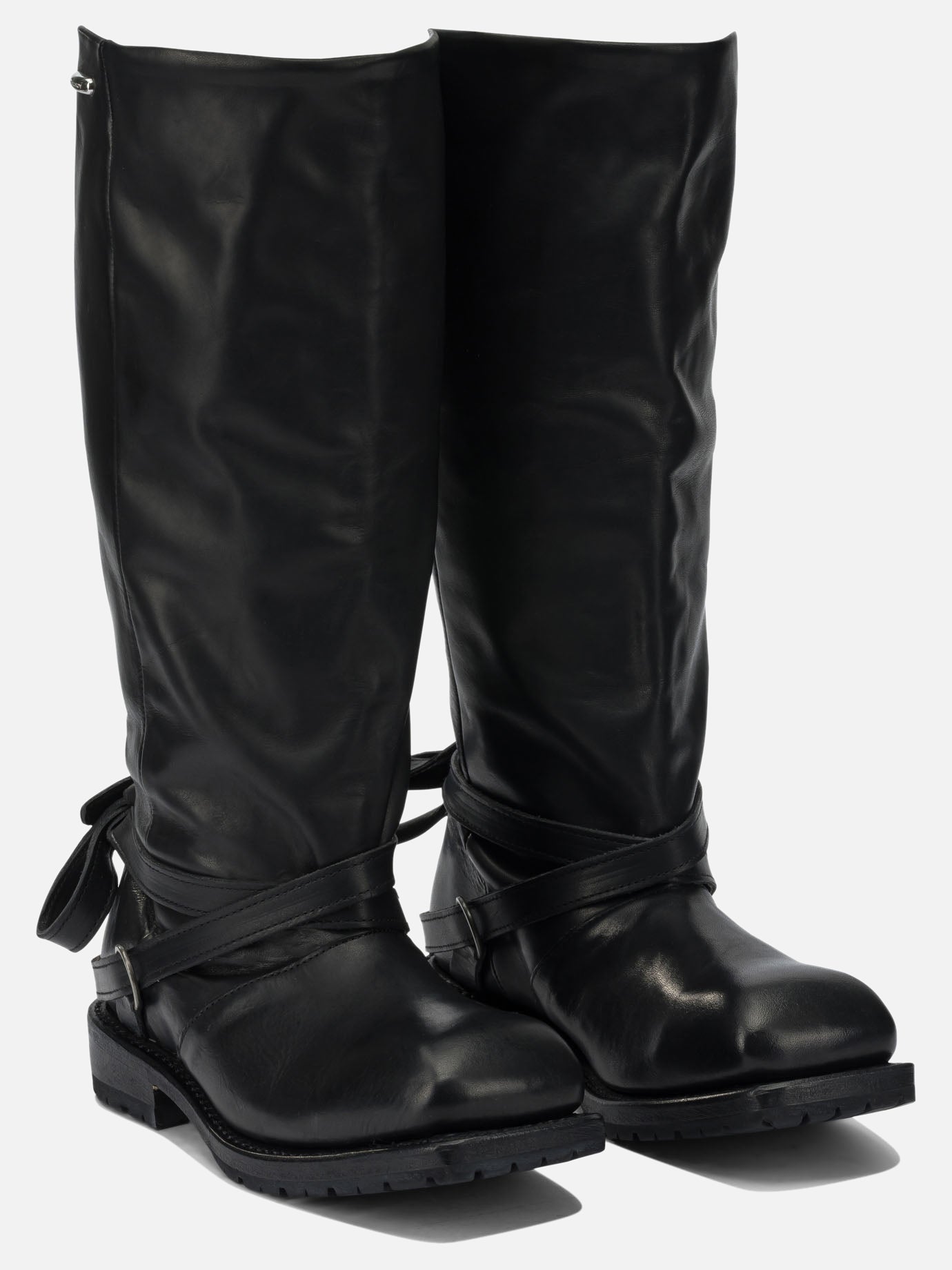 Knee-high 100% cow leather - 100% rubber  Black - Our Legacy Women | PDP | VIETTI Online Store | thumbnail_2