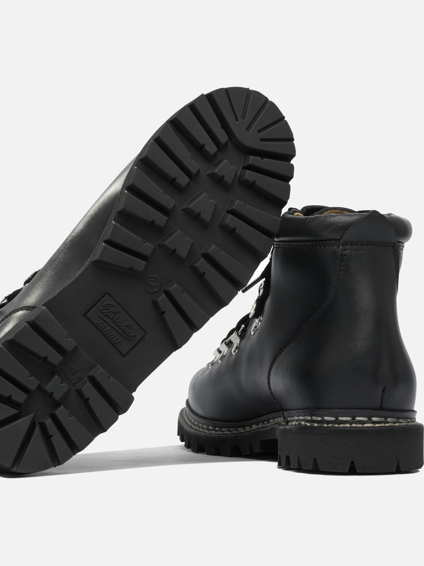 Lace-up boots 100% leather - 100% rubber  Black - Paraboot Men | PDP | VIETTI Online Store | thumbnail_5