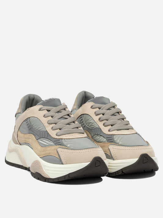 Low top sneakers 50% fabric 40% calf leather 10% goat leather - 100% rubber  Beige - Philippe Model Paris Women | PLP | VIETTI Online Store | 2
