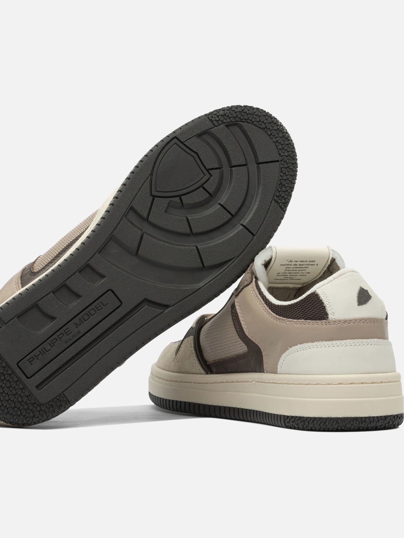 Low top sneakers 80% leather 20% polyamide - 100% leather  Brown - Philippe Model Paris Men | PDP | VIETTI Online Store | thumbnail_5