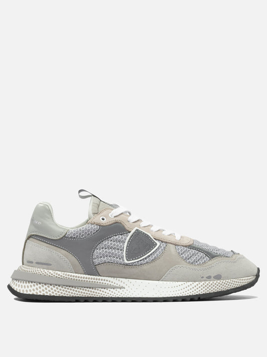 Low top sneakers 80% suede 20% mesh - 100% rubber  Grey - Philippe Model Paris Men | PLP | VIETTI Online Store 

