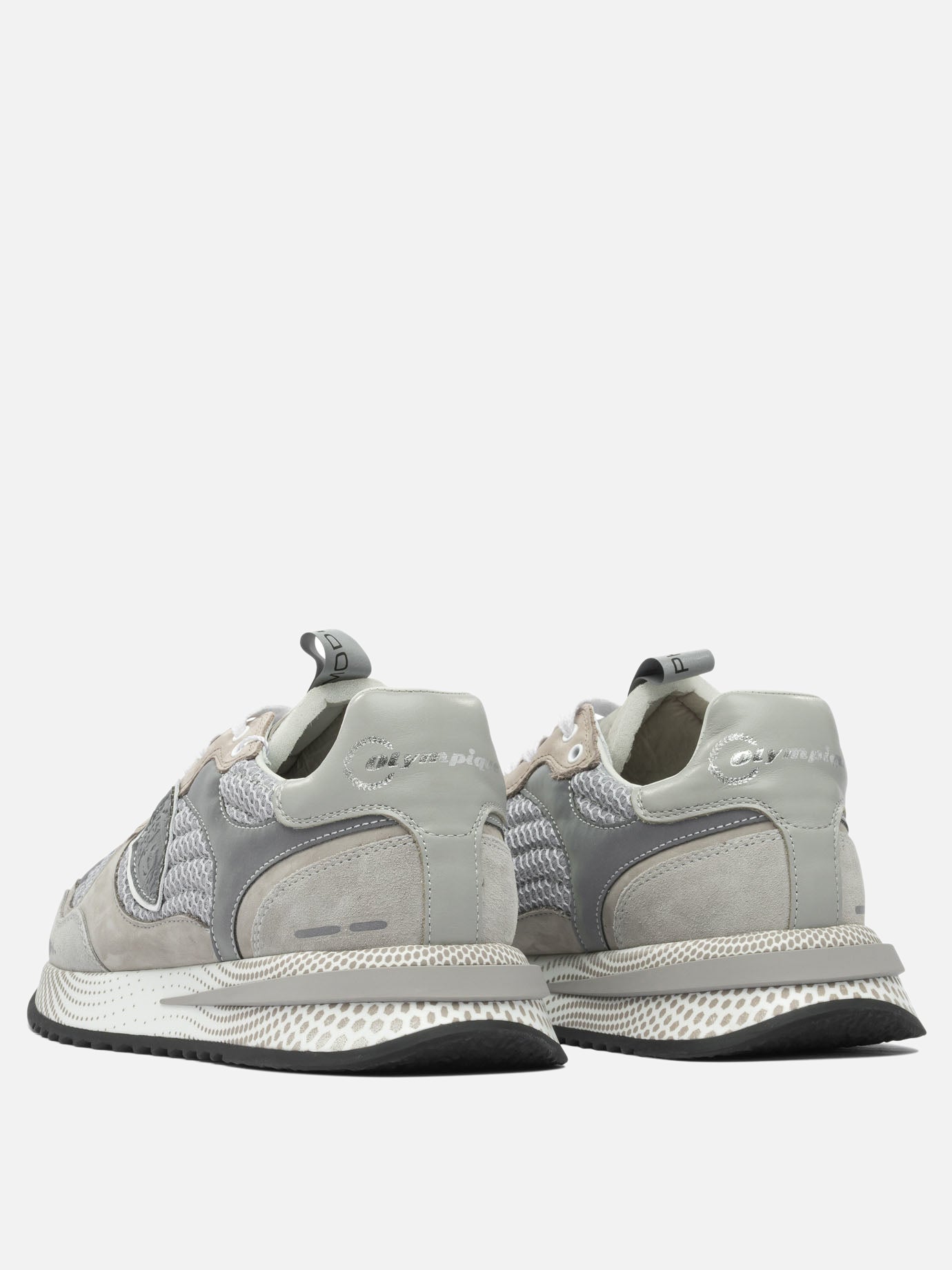 Low top sneakers 80% suede 20% mesh - 100% rubber  Grey - Philippe Model Paris Men | PDP | VIETTI Online Store | thumbnail_4
