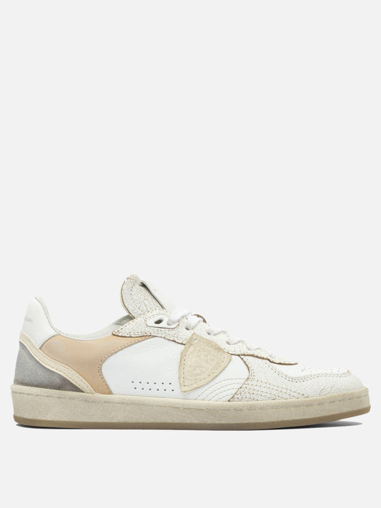 Low top sneakers 100% leather - 100% rubber  Beige - Philippe Model Paris Women | PLP | VIETTI Online Store 
