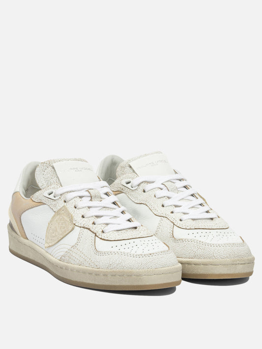 Low top sneakers 100% leather - 100% rubber  Beige - Philippe Model Paris Women | PLP | VIETTI Online Store | 2
