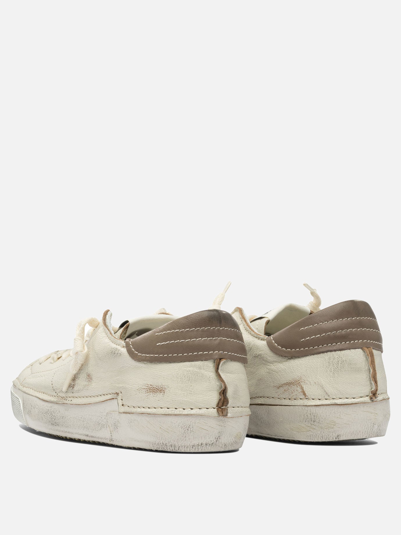 Low top sneakers 100% leather - 100% rubber  White - Philippe Model Paris Men | PDP | VIETTI Online Store | thumbnail_4