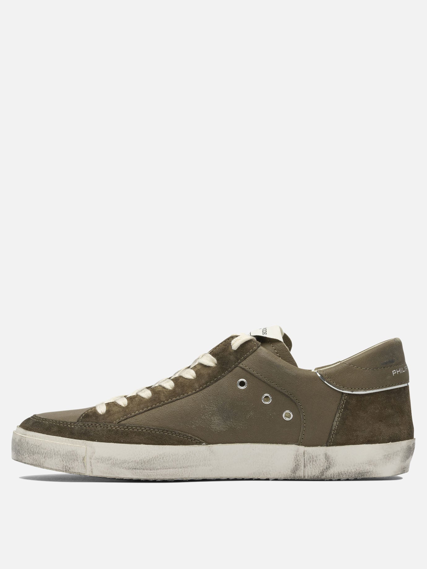 Low top sneakers 100% leather - 100% rubber  Green - Philippe Model Paris Men | PDP | VIETTI Online Store | thumbnail_3