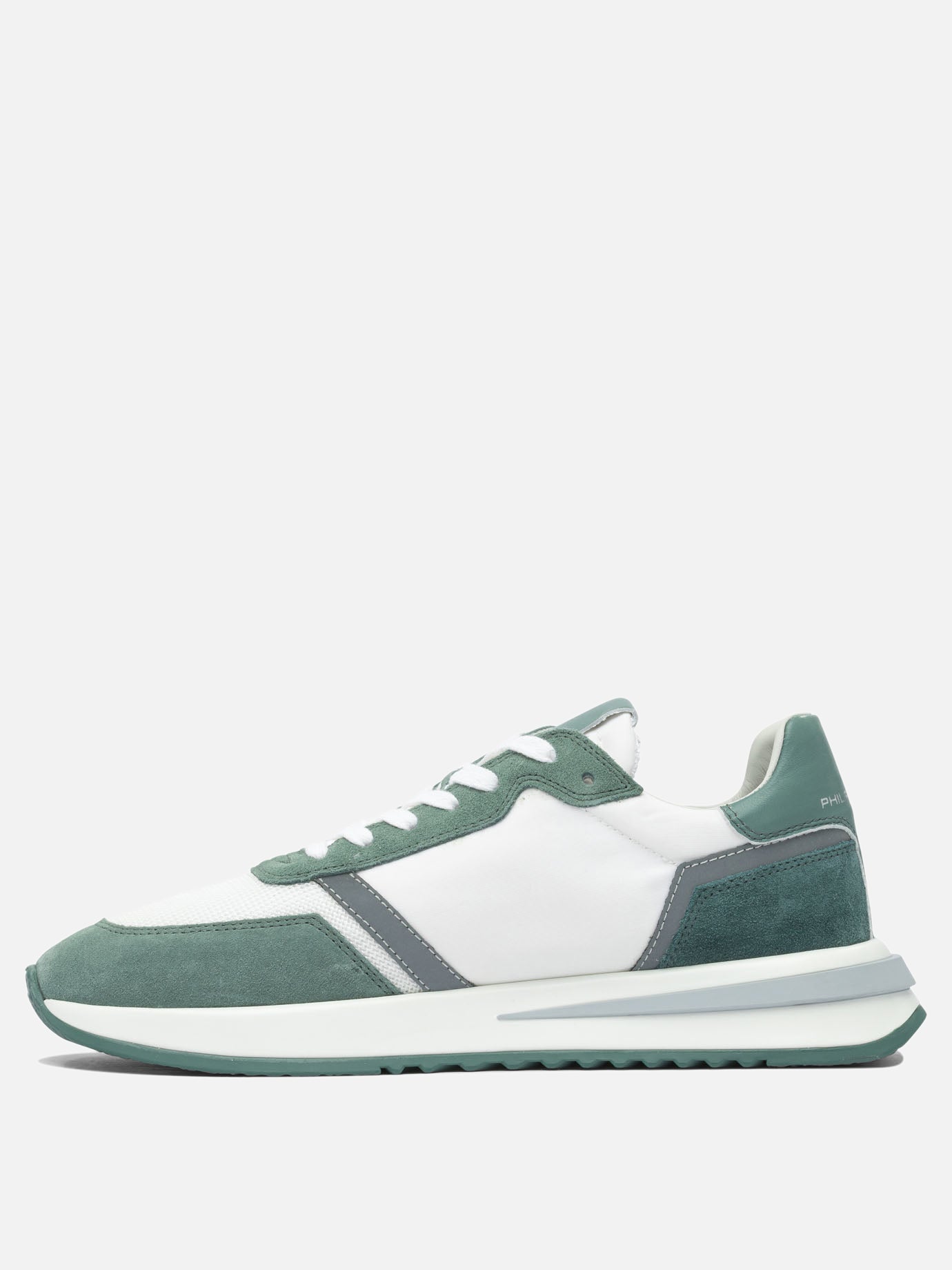 Low top sneakers 100% leather - 100% rubber  Green - Philippe Model Paris Men | PDP | VIETTI Online Store | thumbnail_3