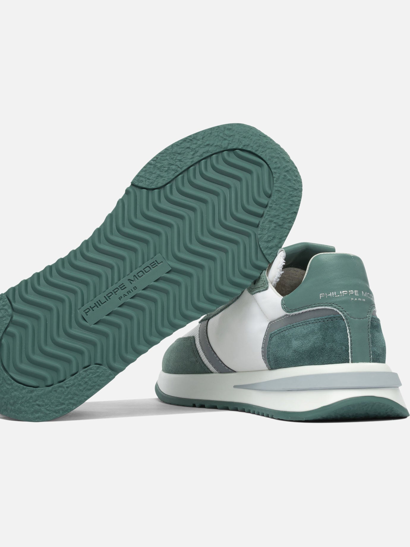Low top sneakers 100% leather - 100% rubber  Green - Philippe Model Paris Men | PDP | VIETTI Online Store | Zoom-Modal_5
