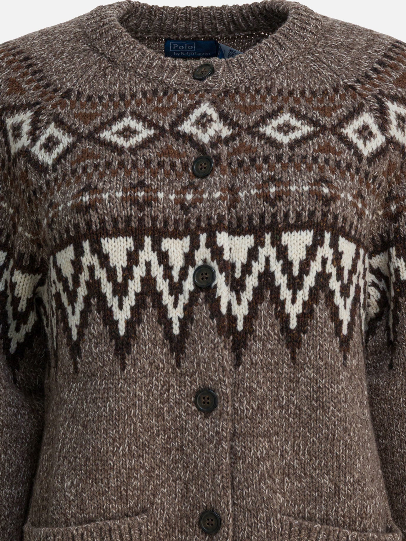 Cardigans Textured knit  Brown - Polo Ralph Lauren Women | PDP | VIETTI Online Store | thumbnail_3