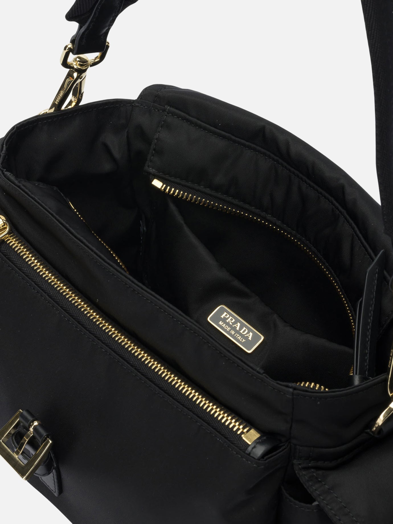 Medium bags 100% recycled polyamide  Black - Prada Women | PDP | VIETTI Online Store | thumbnail_5