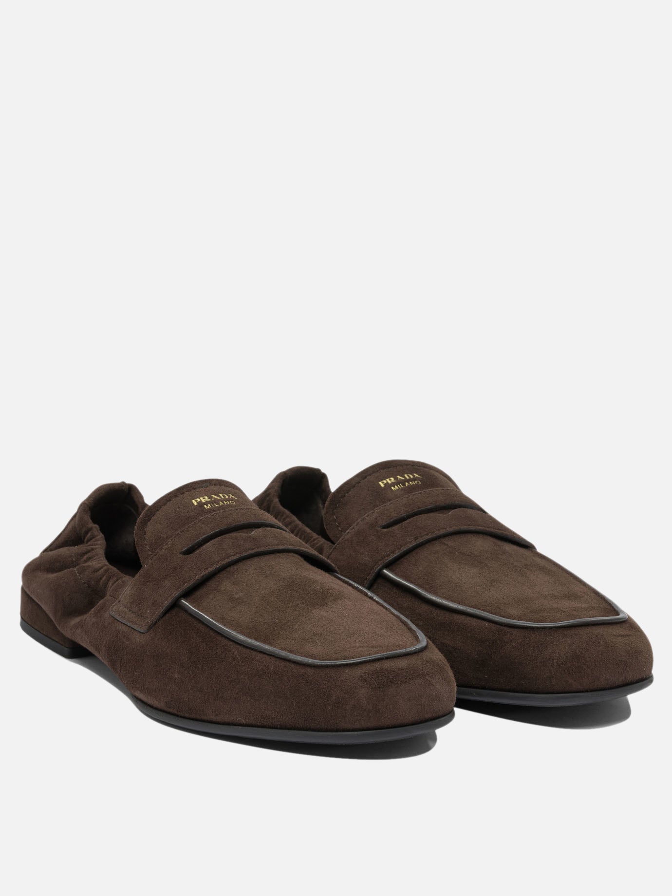 Loafers 100% lamb leather - 100% rubber  Brown - Prada Women | PDP | VIETTI Online Store | thumbnail_2