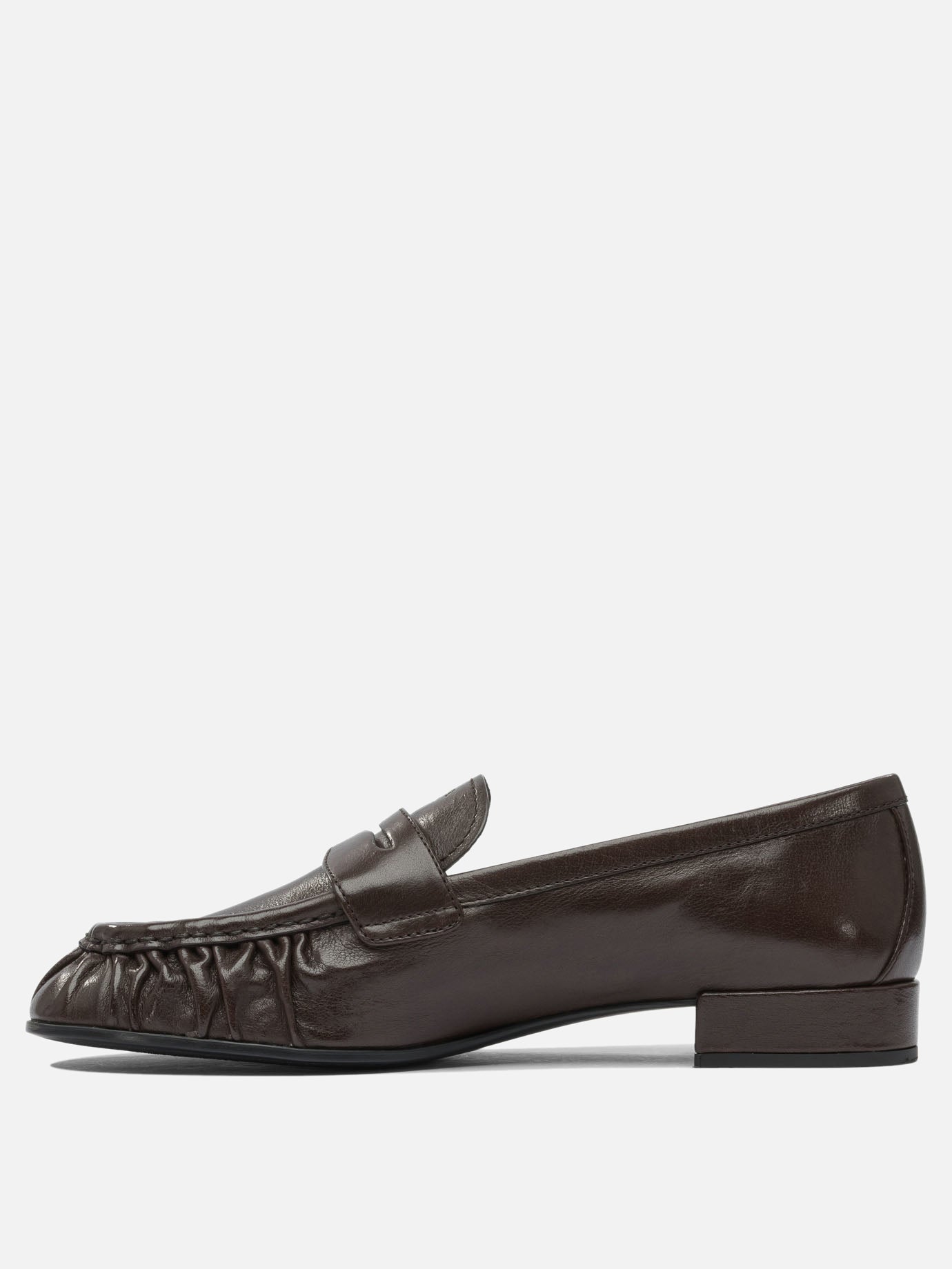 Loafers 100% bufalo leather - 80% rubber 20% leather  Brown - Prada Women | PDP | VIETTI Online Store | thumbnail_3