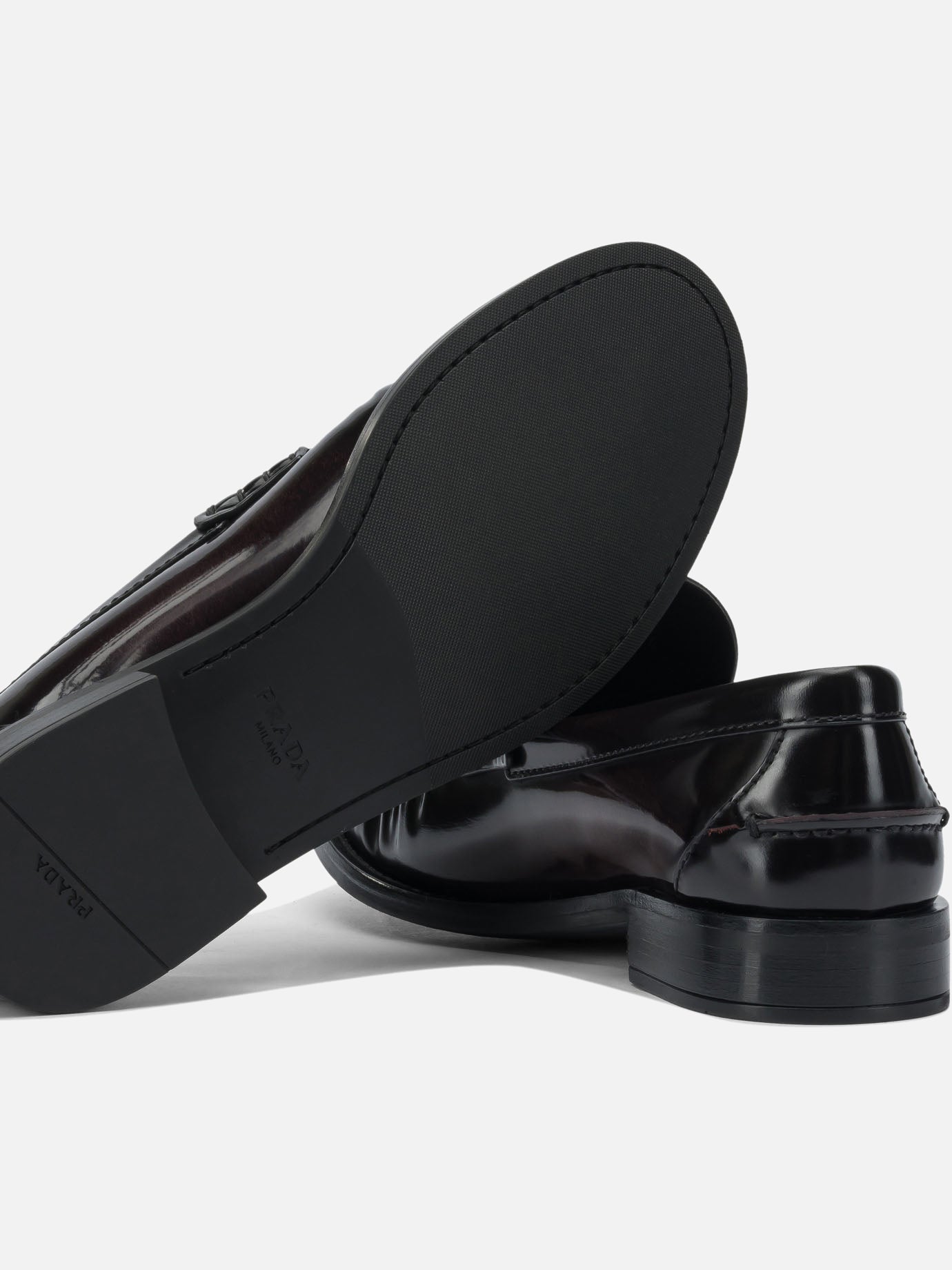 Loafers 100% calf leather - 100% rubber  Brown - Prada Women | PDP | VIETTI Online Store | thumbnail_5