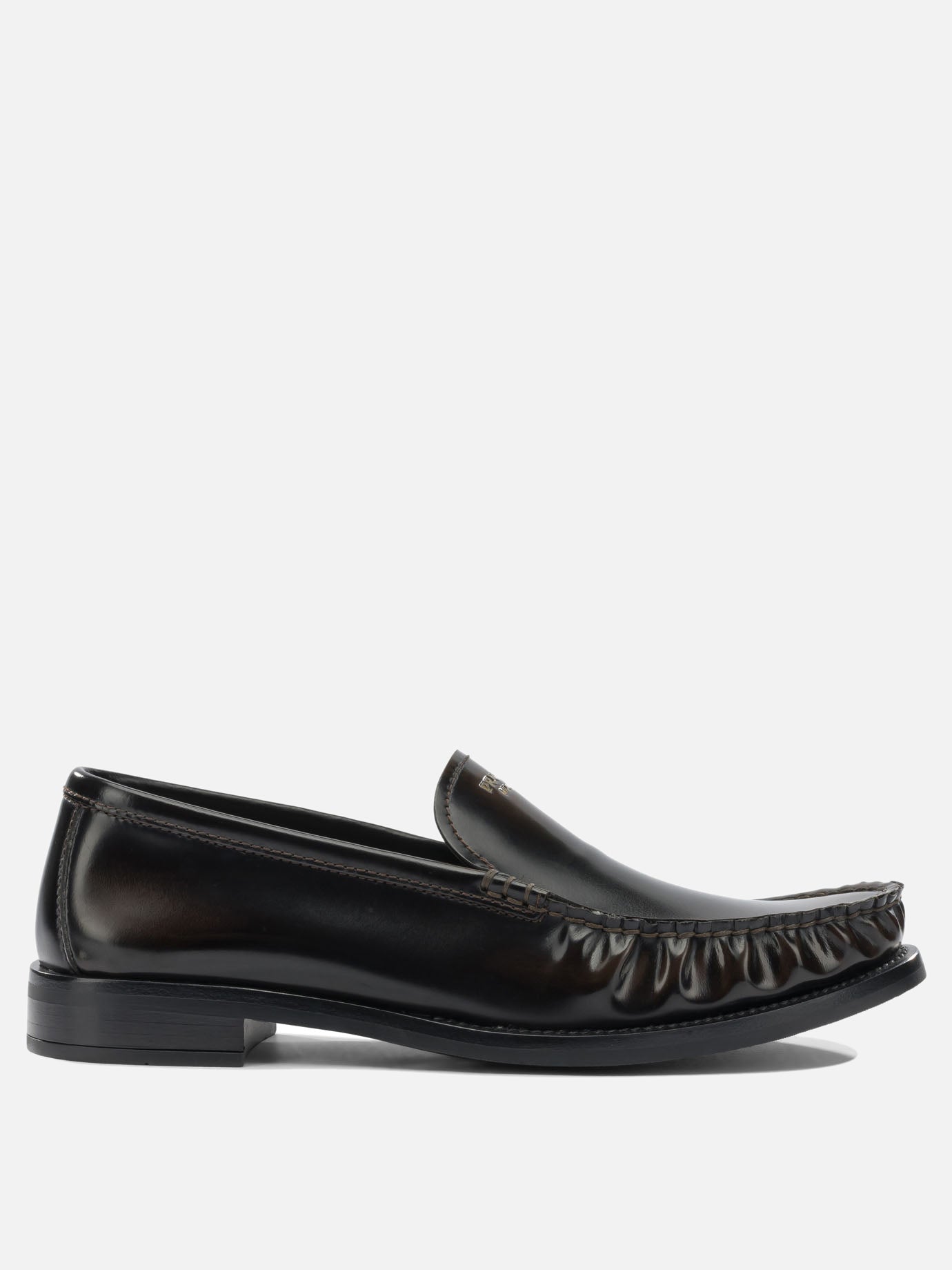 Loafers 100% calf leather - 100% rubber  Black - Prada Women | PDP | VIETTI Online Store | Zoom-Modal
