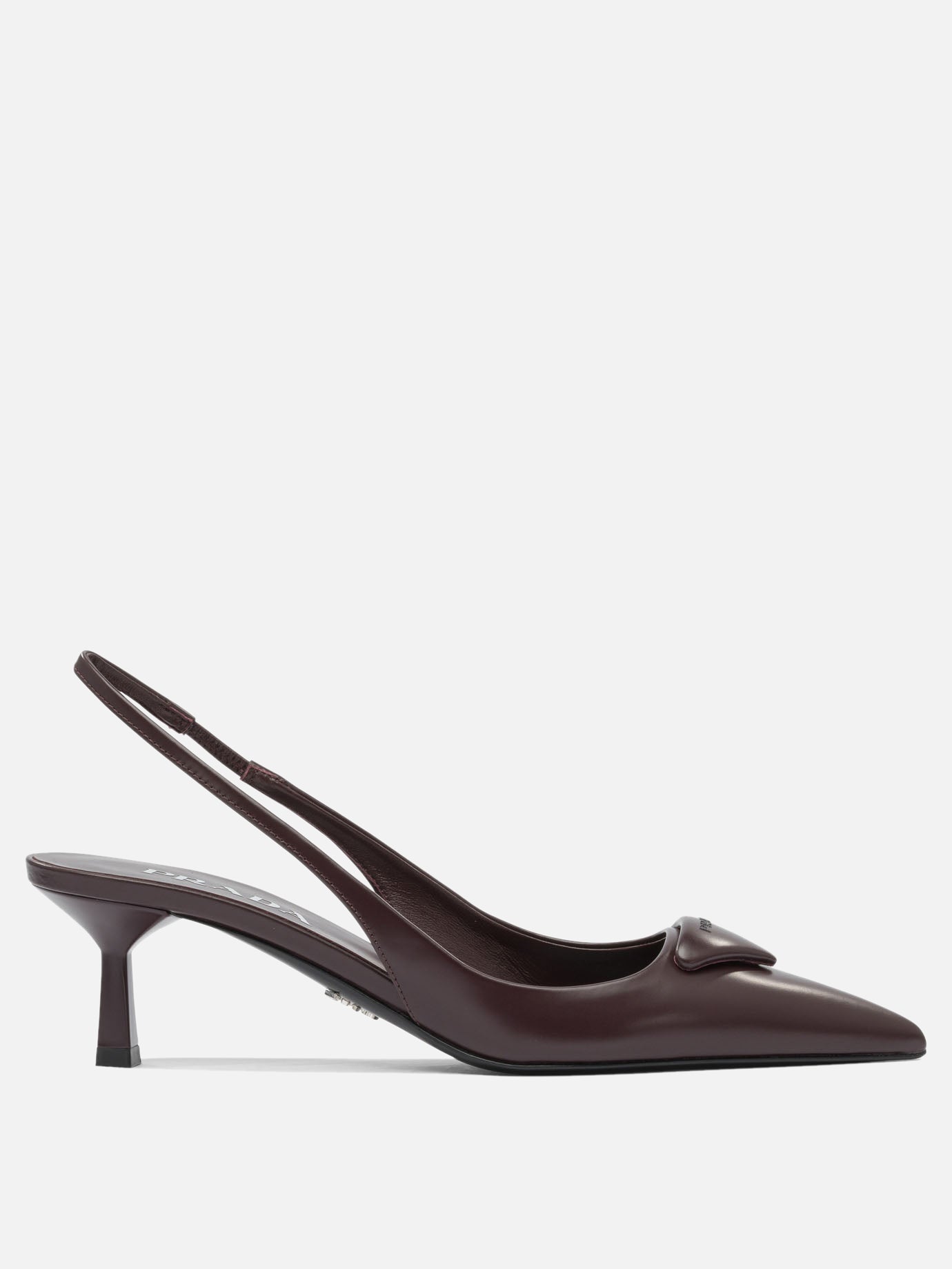 Slingbacks 100% calf leather - 100% leather  Bordeaux - Prada Women | PDP | VIETTI Online Store | Zoom-Modal

