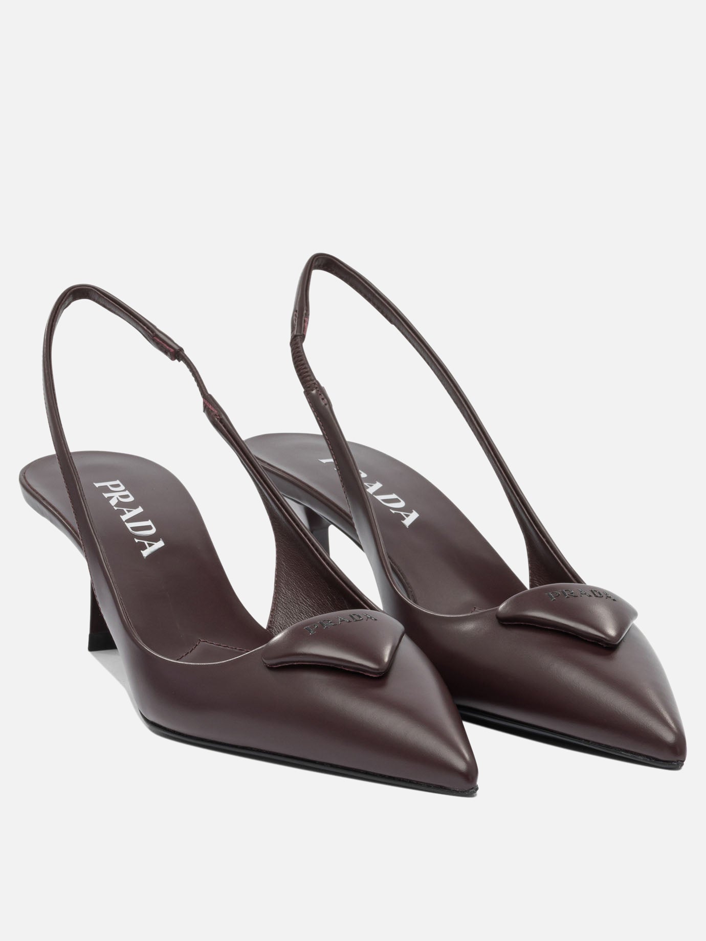 Slingbacks 100% calf leather - 100% leather  Bordeaux - Prada Women | PDP | VIETTI Online Store | Zoom-Modal_2
