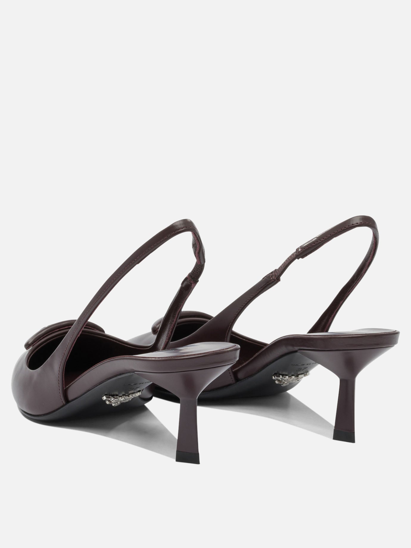 Slingbacks 100% calf leather - 100% leather  Bordeaux - Prada Women | PDP | VIETTI Online Store | thumbnail_4