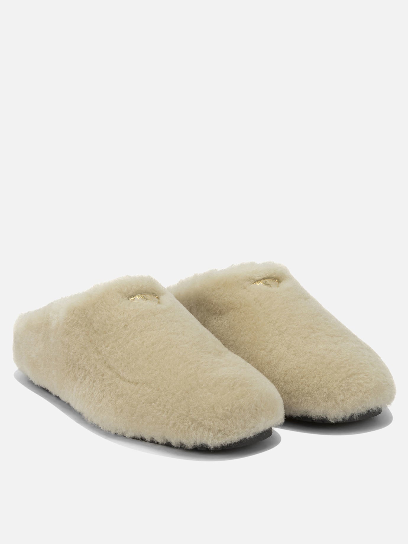 Slippers 100% lamb skin - 100% rubber  Beige - Prada Women | PDP | VIETTI Online Store | thumbnail_2