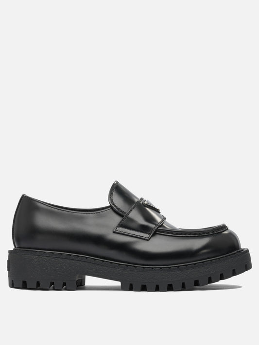 Prada Leather loafers 12464290_6 Black 1