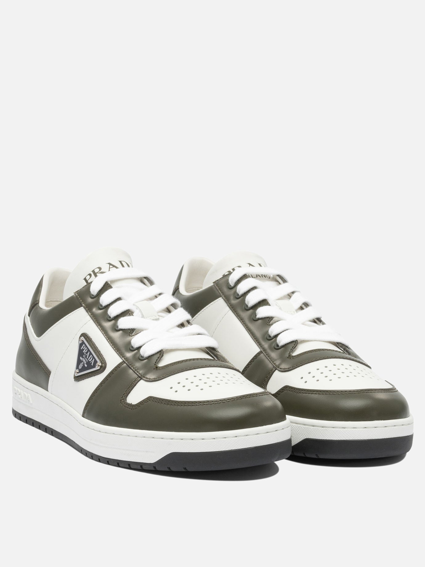 Low top sneakers 100% calf leather - 100% rubber  White - Prada Men | PDP | VIETTI Online Store | Zoom-Modal_2
