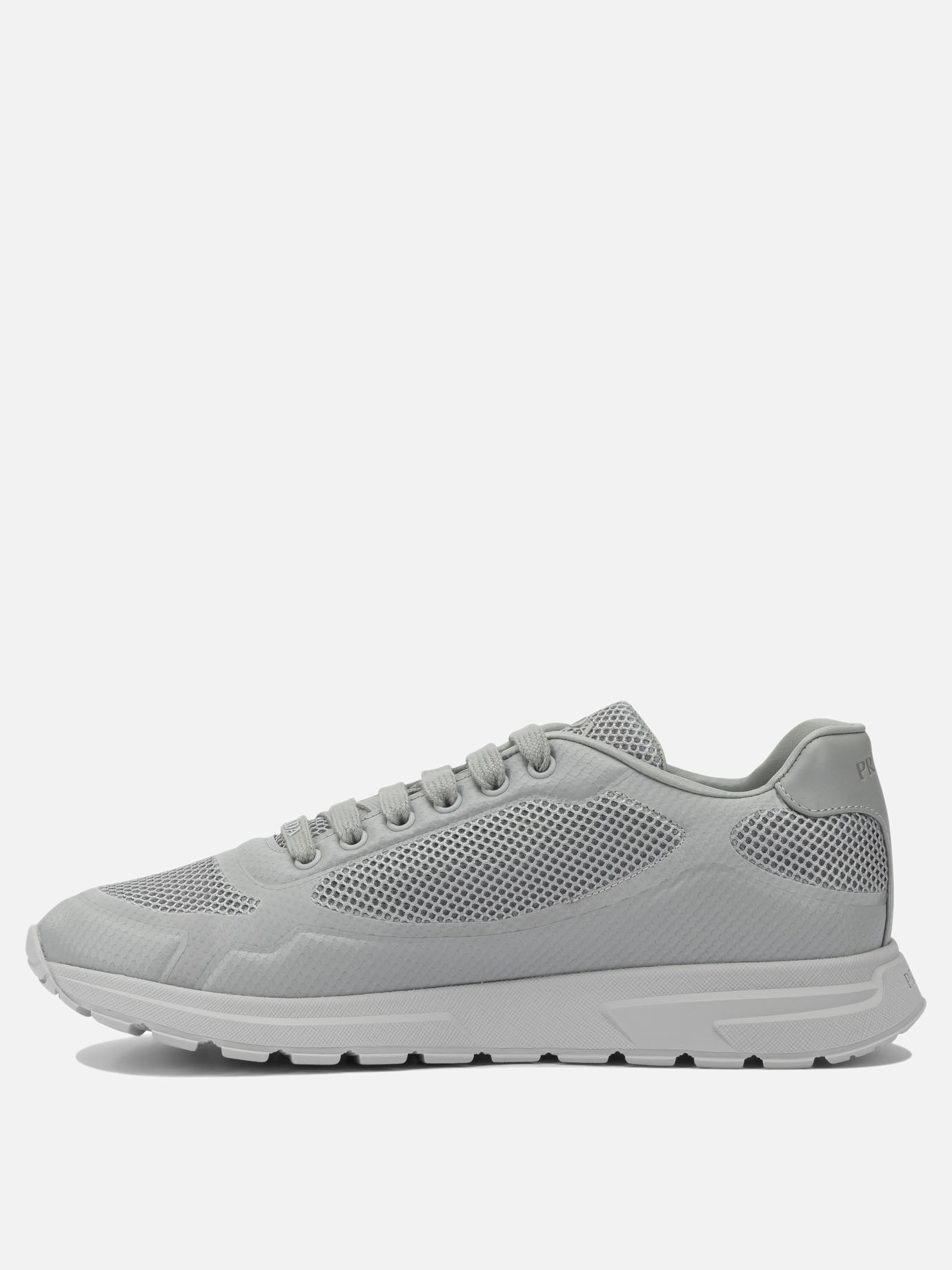 Low top sneakers 100% polyuretane - 100% rubber  Grey - Prada Men | PDP | VIETTI Online Store | thumbnail_3
