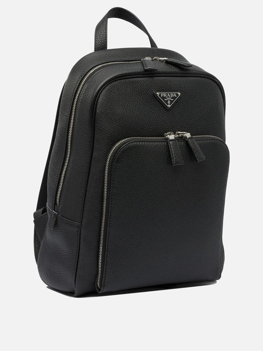 Classic backpacks 100% calf leather  Black - Prada Men | PLP | VIETTI Online Store | 2
