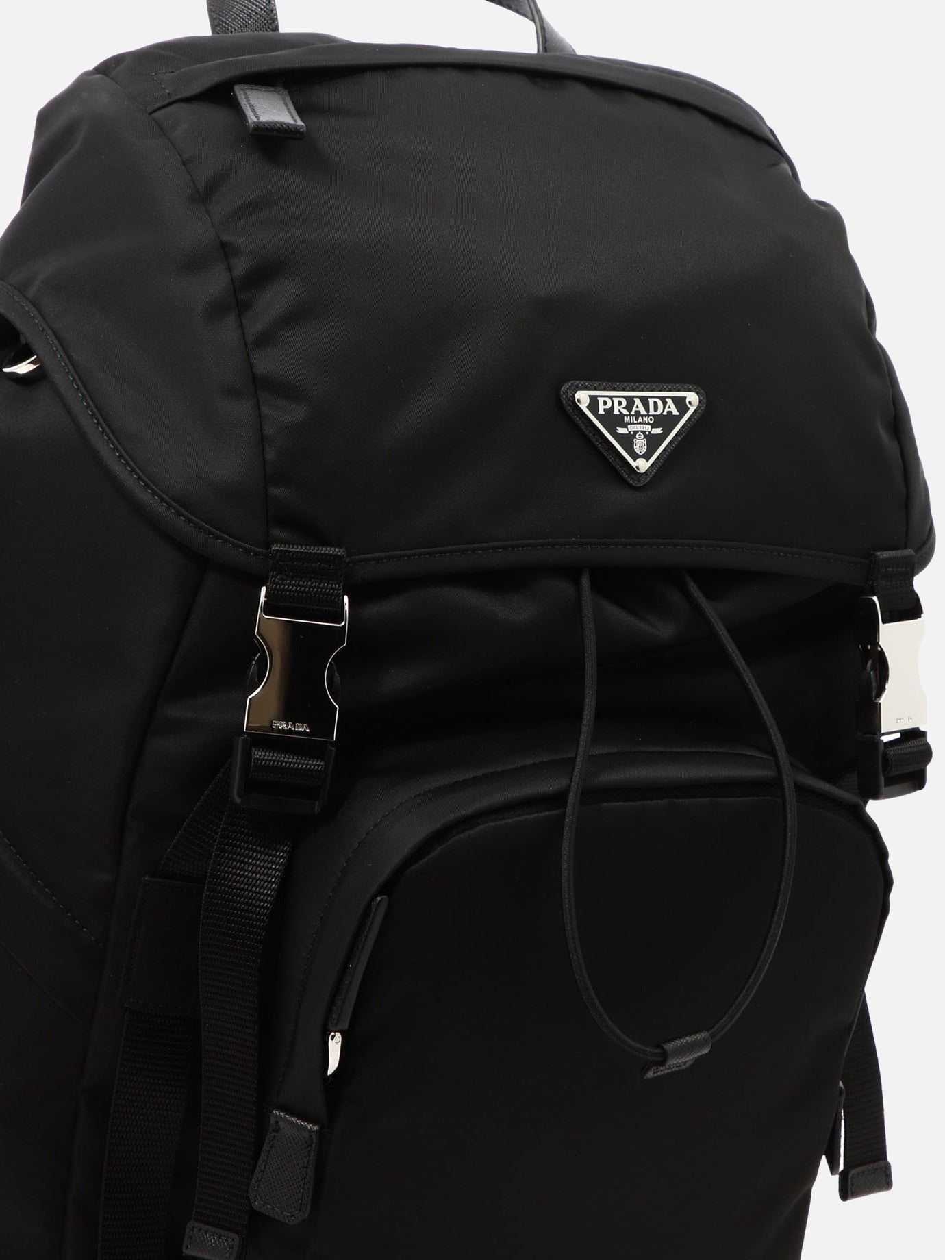 Prada Re-Nylon and Saffiano Backpack 18076585_UNI Black thumbnail_4