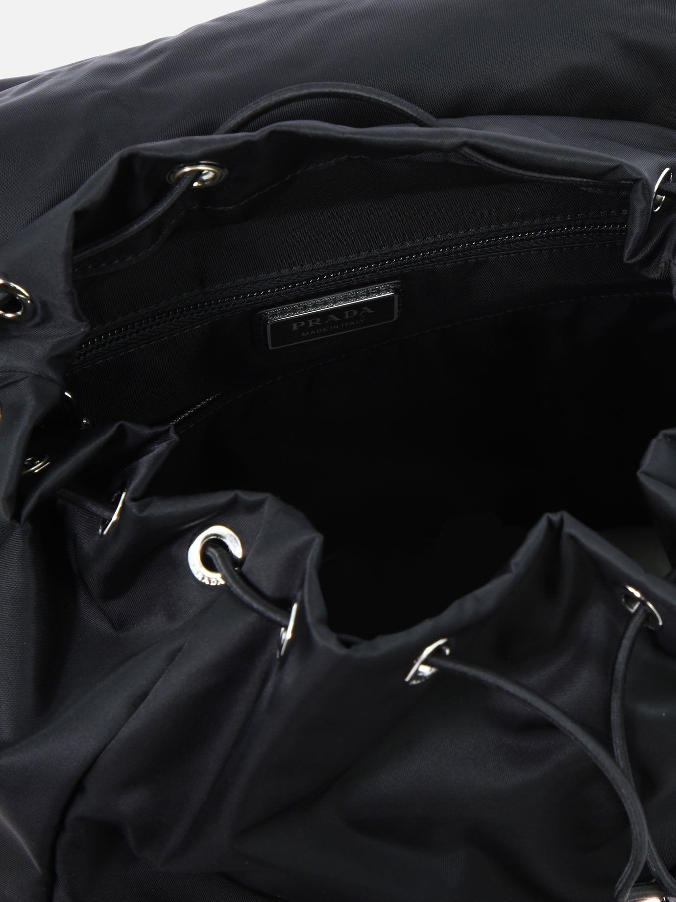 Prada Re-Nylon and Saffiano Backpack 18076585_UNI Black thumbnail_5