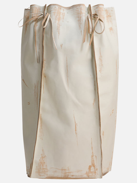 Midi skirts Solid colour  White - Prada Women | PLP | VIETTI Online Store 

