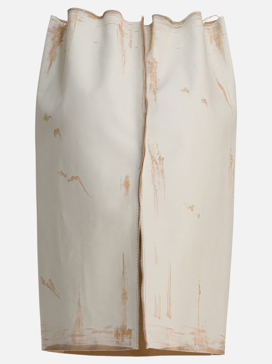 Midi skirts Solid colour  White - Prada Women | PLP | VIETTI Online Store | 2
