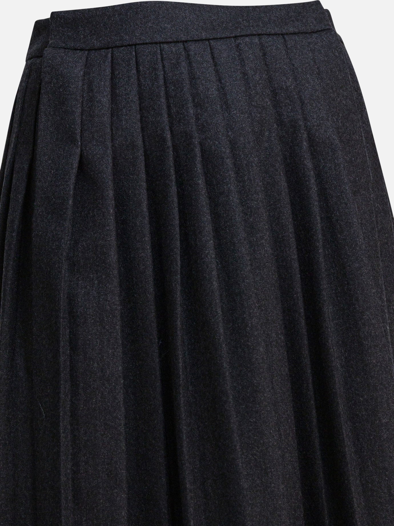 Midi skirts Solid colour  Grey - Prada Women | PDP | VIETTI Online Store | thumbnail_3