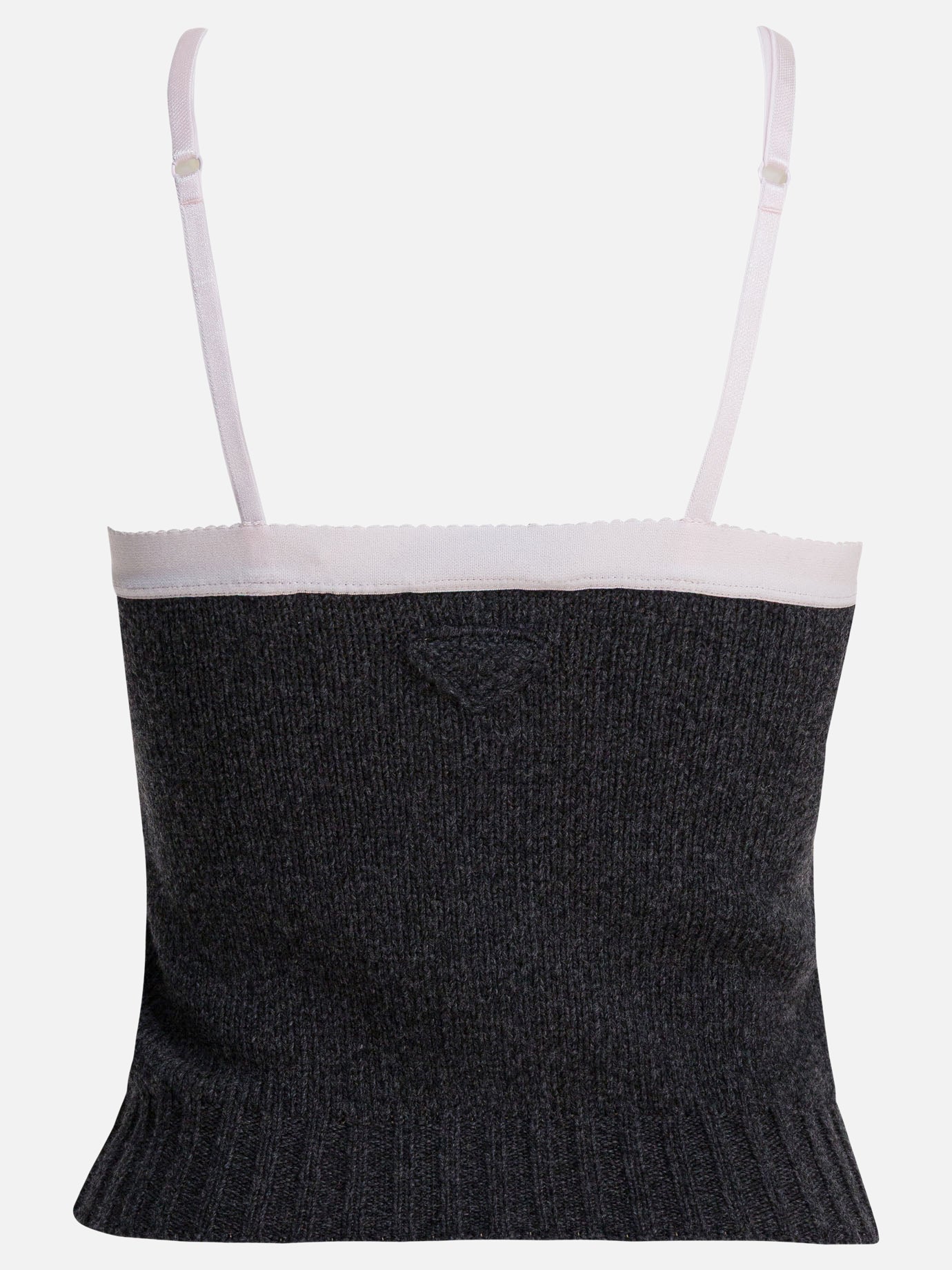 Crop tops Solid colour  Grey - Prada Women | PDP | VIETTI Online Store | Zoom-Modal_2
