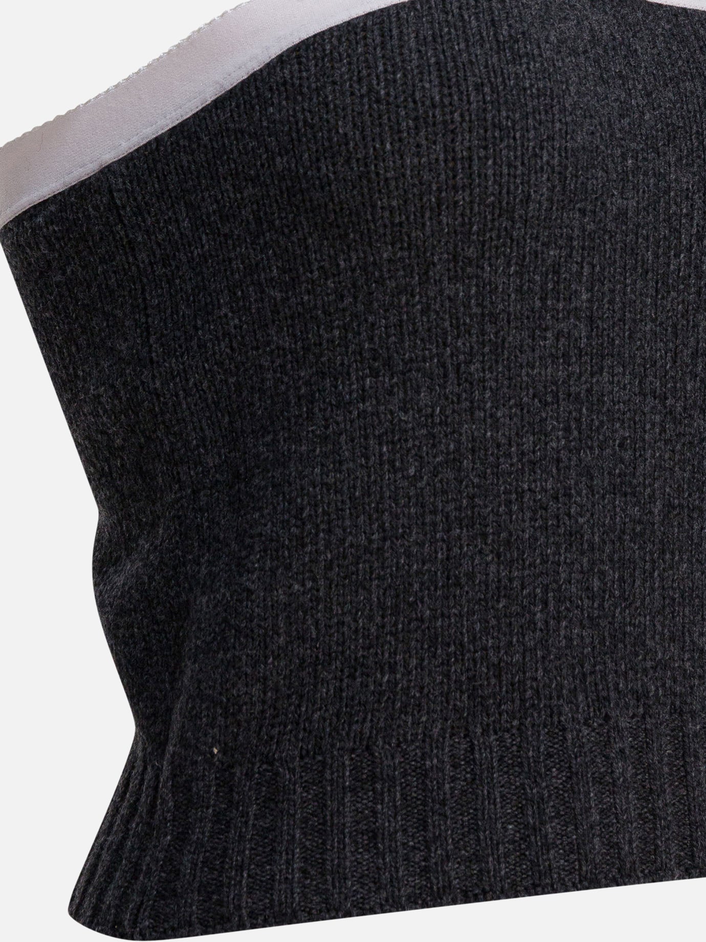 Crop tops Solid colour  Grey - Prada Women | PDP | VIETTI Online Store | thumbnail_3