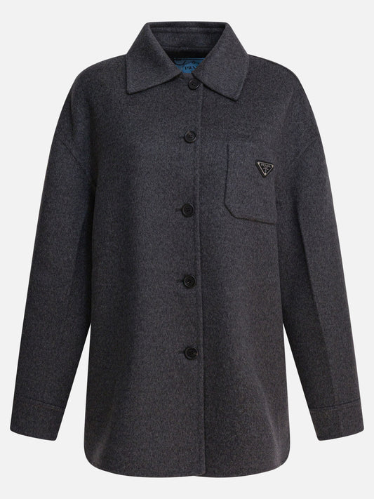 Short coats Logo  Grey - Prada Women | PLP | VIETTI Online Store 
